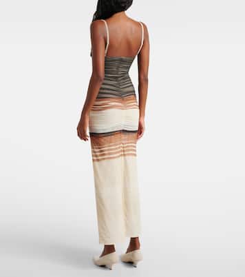 Abito midi Breeze in mesh a righe | SIR