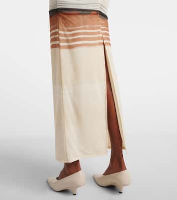 Abito midi Breeze in mesh a righe | SIR
