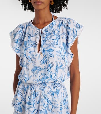 Keri printed ruffled minidress | Melissa Odabash