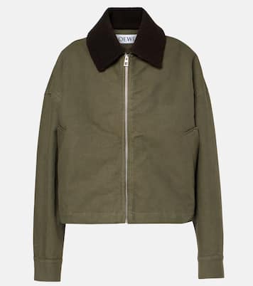 Chaqueta de sarga de algodón con borrego | Loewe