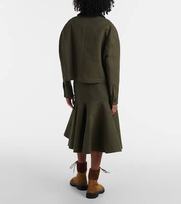 Chaqueta de sarga de algodón con borrego | Loewe