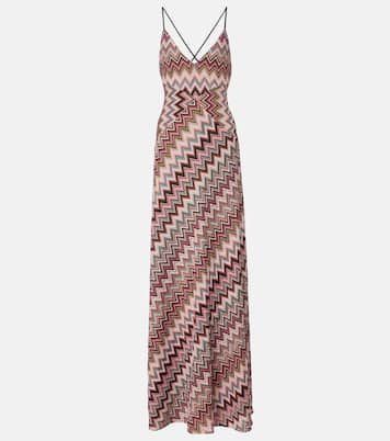 Maxikleid aus Häkelstrick | Missoni