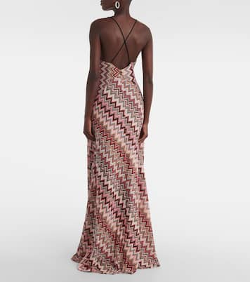 Maxikleid aus Häkelstrick | Missoni