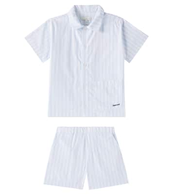 Camicia e shorts Leona in cotone a righe | Liewood