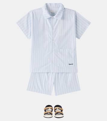 Camicia e shorts Leona in cotone a righe | Liewood