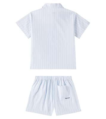 Camicia e shorts Leona in cotone a righe | Liewood