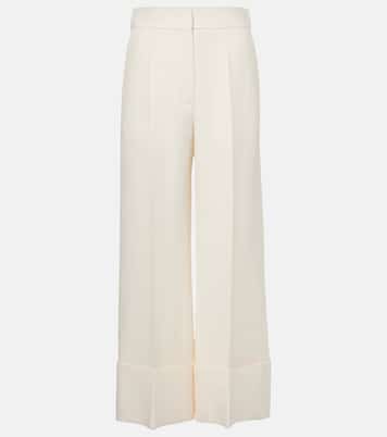 Pantaloni a gamba larga in Crepe Couture | Valentino
