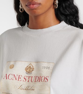 Logo printed cotton jersey T-shirt | Acne Studios
