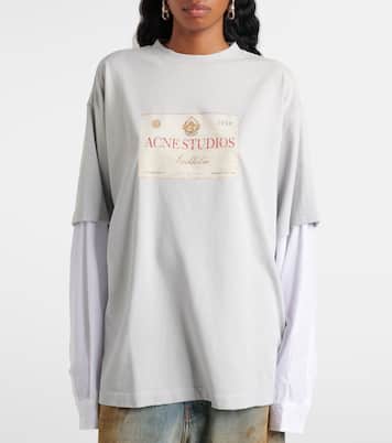 Logo printed cotton jersey T-shirt | Acne Studios