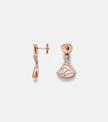Boucles d'oreilles Diva's Dream en or rose 18 ct, diamants et nacre | Bvlgari