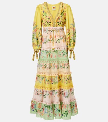 Maxikleid Delicate Flowers aus Baumwolle | Farm Rio