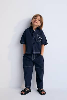 Corinto cotton straight pants | The New Society