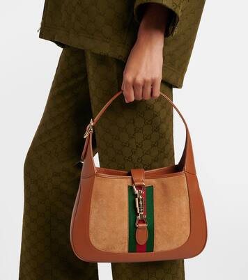 Jackie 1961 Medium suede tote bag | Gucci