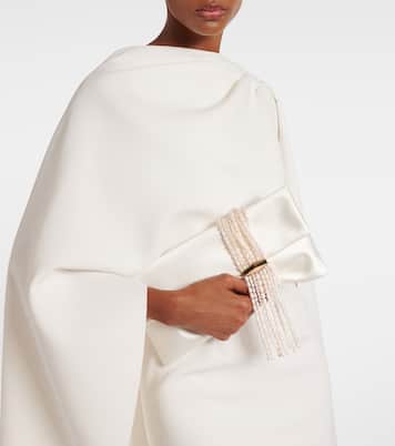 Verzierte Clutch Zandra aus Satin | Jimmy Choo