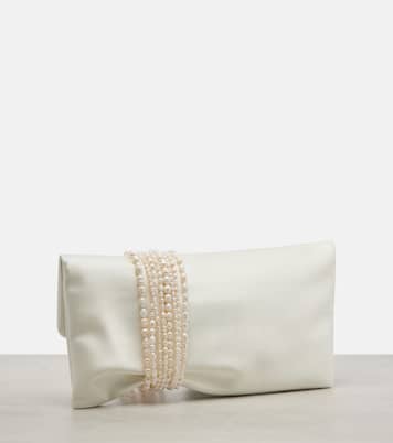 Verzierte Clutch Zandra aus Satin | Jimmy Choo