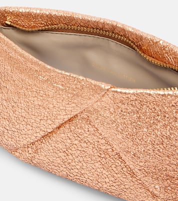 Clutch aus Metallic-Leder | Dries Van Noten