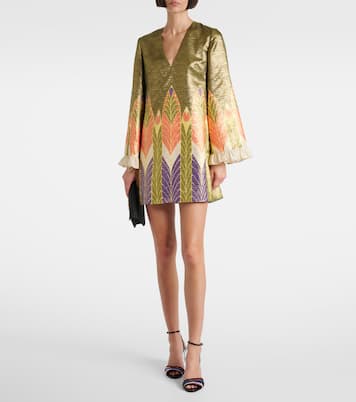 Escape printed silk-blend minidress | Valentino