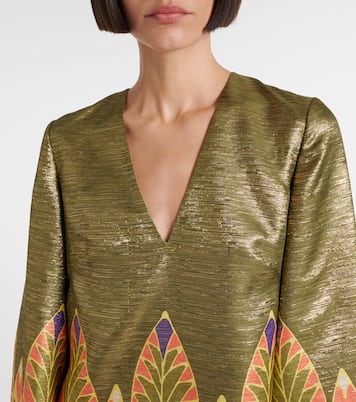 Escape printed silk-blend minidress | Valentino