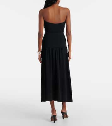 Knitted high-rise midi skirt | Vince