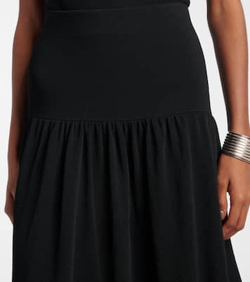 Knitted high-rise midi skirt | Vince