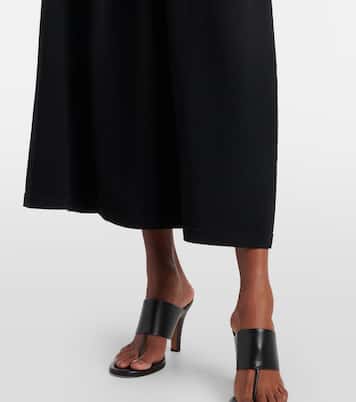 Knitted high-rise midi skirt | Vince