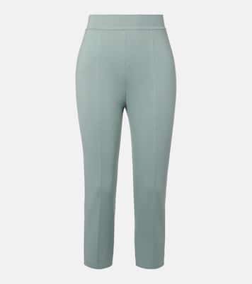 Pantalones tapered cropped Siena de seda y algodón | Loro Piana