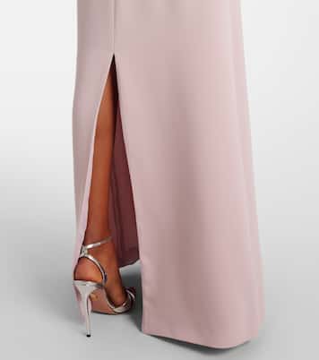 Crystal-embellished caped gown | Costarellos