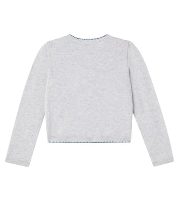 Cardigan Jamina en laine à fleurs | Bonpoint