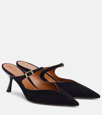 Mules Aura 65 in suede con cut-out | Zimmermann