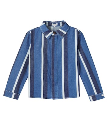 Ditmer striped denim overshirt | Donsje