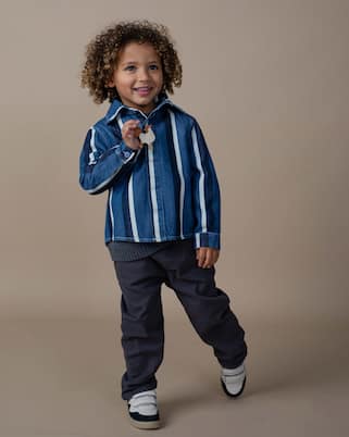 Ditmer striped denim overshirt | Donsje