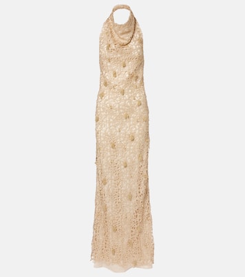 Open-back embellished maxi dress | Xu Zhi