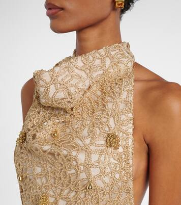 Open-back embellished maxi dress | Xu Zhi