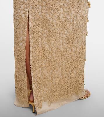 Open-back embellished maxi dress | Xu Zhi