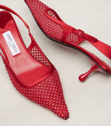 Amel 50 embellished slingback pumps | Jimmy Choo
