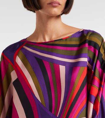 Iride silk satin minidress | Pucci