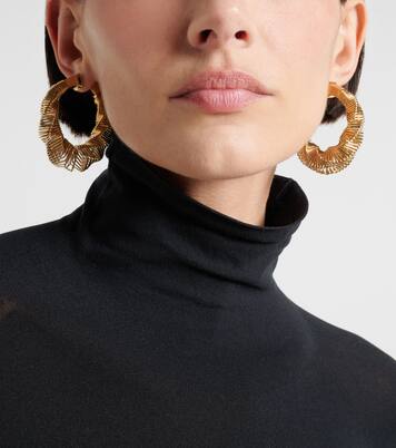 Square Spiral hoop earrings | Alaïa