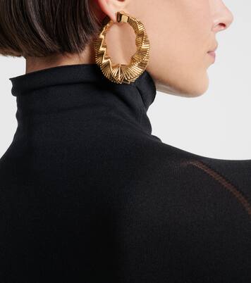 Square Spiral hoop earrings | Alaïa