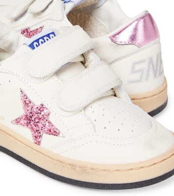 Ball Star glitter leather sneakers | Golden Goose Kids