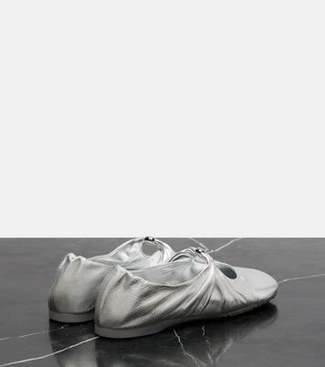 Ballerinas Pebble Soft aus Metallic-Leder | Loewe