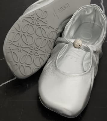 Ballerinas Pebble Soft aus Metallic-Leder | Loewe