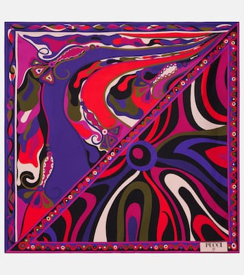 Tuch Marmo and Orchidee aus Seiden-Twill | Pucci