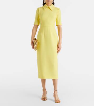 Valletta wool crêpe midi dress | Emilia Wickstead