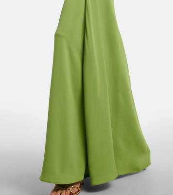 Fusion gathered ribbed-knit gown | Christopher Esber