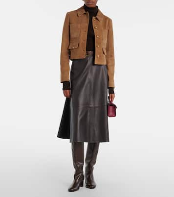 Symmetry Slim leather top-handle bag | Savette