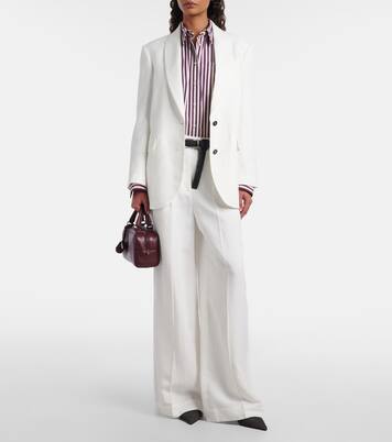 Pantalones anchos de tiro alto | Brunello Cucinelli