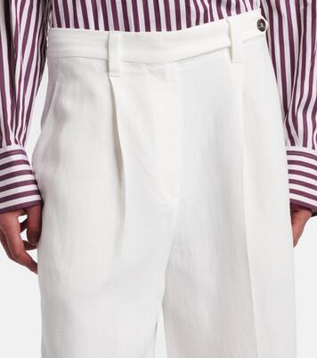 Pantalones anchos de tiro alto | Brunello Cucinelli