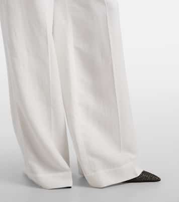Pantalones anchos de tiro alto | Brunello Cucinelli