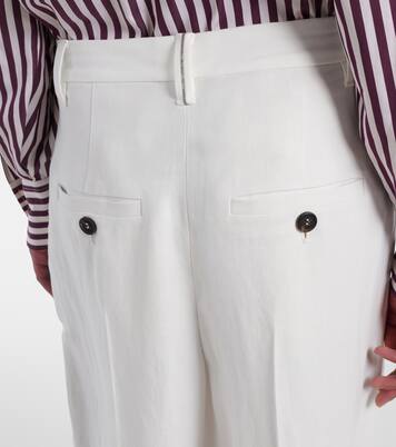 Pantalones anchos de tiro alto | Brunello Cucinelli