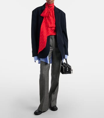 Pekko千鸟格羊毛阔腿裤 | Acne Studios